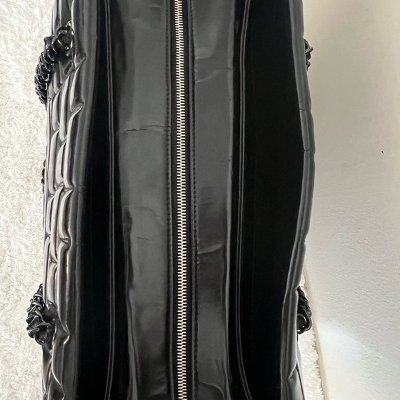 Chanel Black Quilted Vinyl Large Frozen Tote Bag - Picture 4 of 15